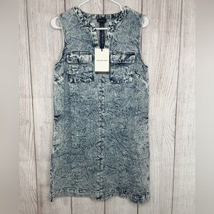 Who What Wear Denim Mini Dress Size Small